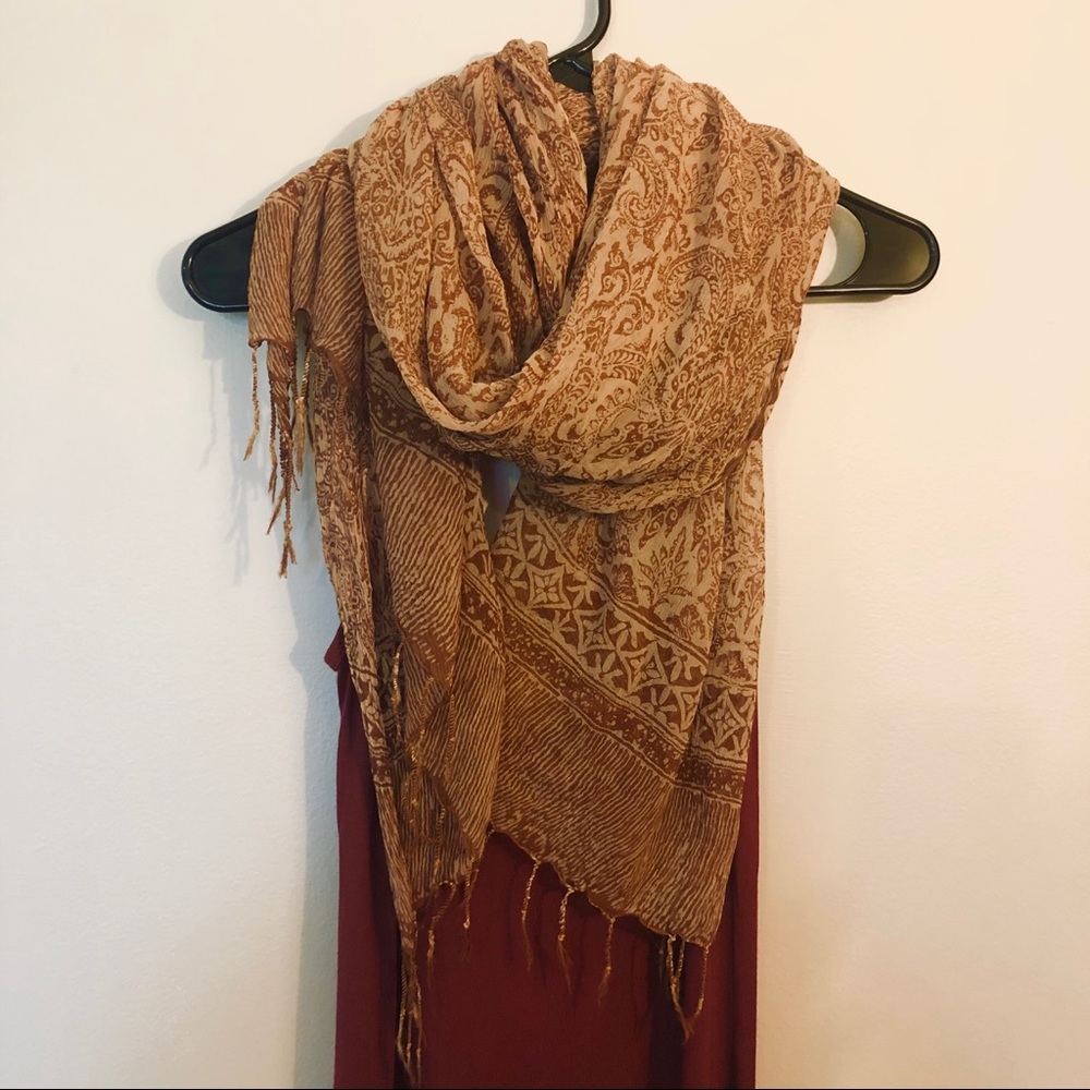 Beautiful light Indonesian scarf